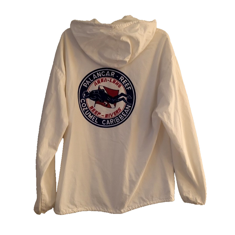 Vintage Palancar Reef Cozumel-Caribbean Aqua-Lung Mexico-Divers Scuba Hoodie 42